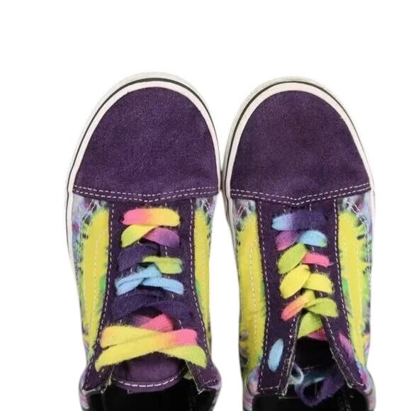 Vans Shoes Womens 6 Old Skool Sneakers Tie Dye Lifestyle Skate Athletic Casual - Picture 10 of 13